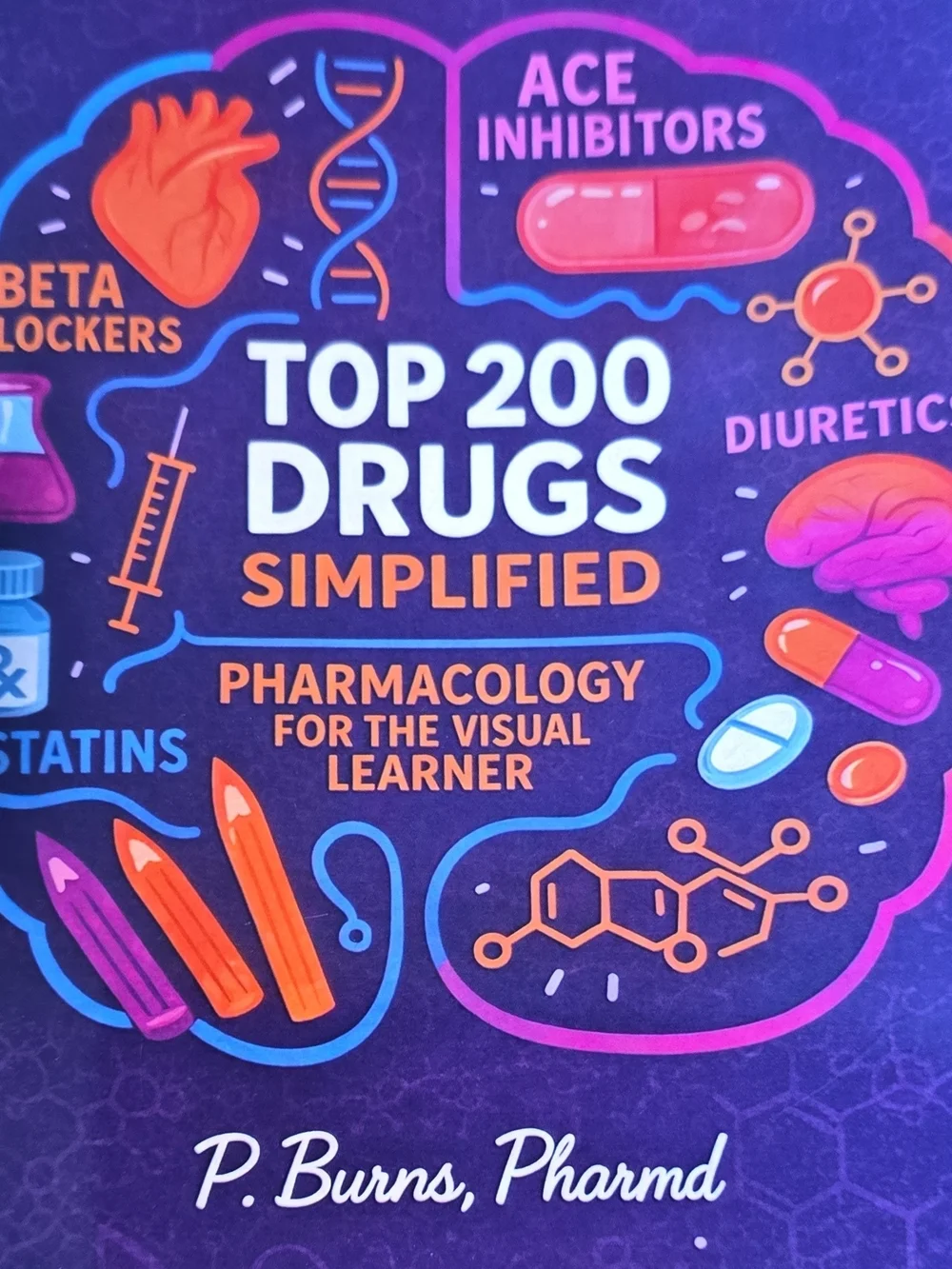 Top 200 Drugs Simplified Pharmacology Book - Purple